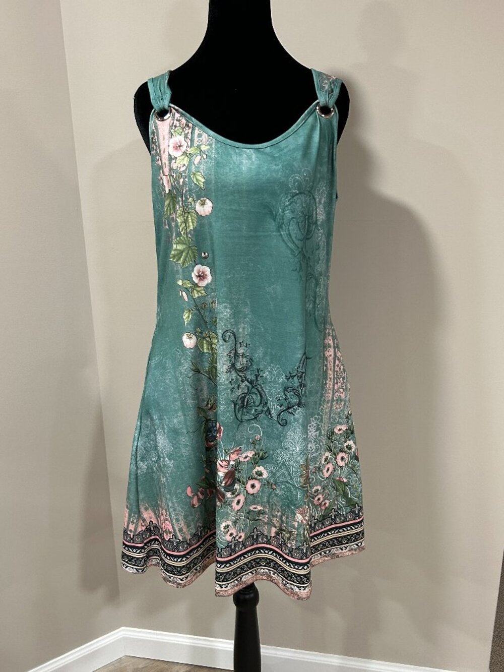 etcyy Floral Beach Dress M